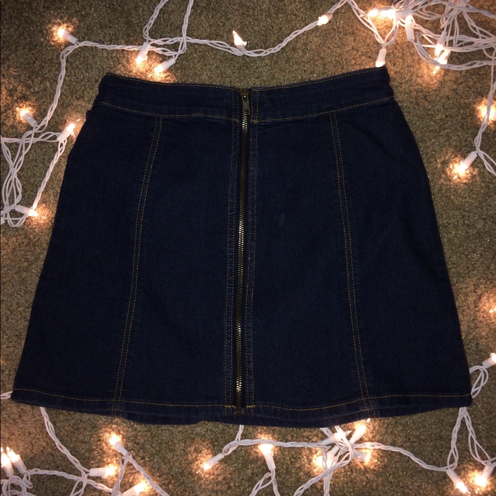 Denim Zipper F21 Skirt